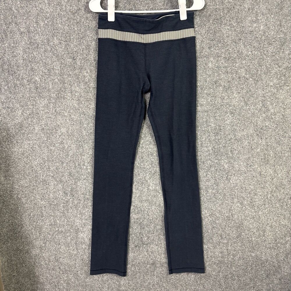 lululemon Knit Straight Leggings Pants Womens Size 6 Blue